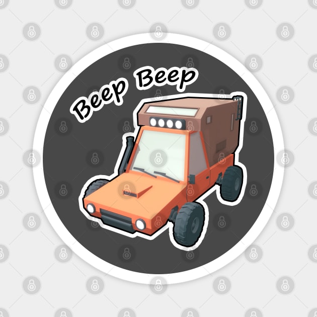 Beep Car Magnet by MadDesigner